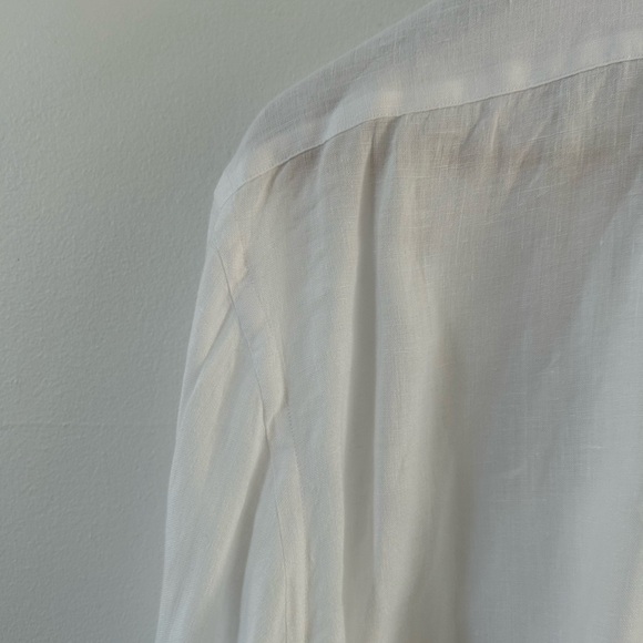 Brooks Brothers 100 % linen long sleeve shirt L - Picture 11 of 12